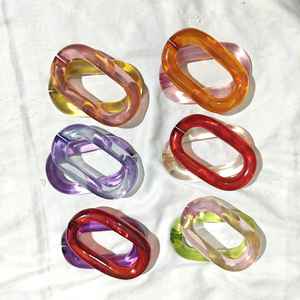 งานศิลปะแขวนผนังรูปนกฮูกนางฟ้าหลากสีขนาดใหญ่ โปร่งใส เป็นมิตรกับสิ่งแวดล้อม ทำด้วยมือจากเรซิ่นอีพ็อกซี่ พร้อมโซ่เชื่อมต่อ - Product Image 3