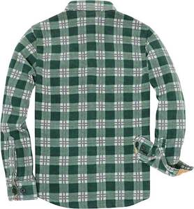 Eco Friendly <b>Mens</b> <b>Flannel</b> <b>Shirt</b> Wholesale Custom Logo Cotton Polyester Plaid Long Sleeve Button Up Casual - Product Image 6