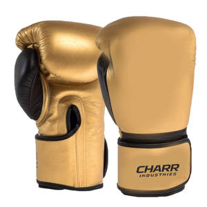 Gants de boxe en cuir de haute qualité avec fermeture auto-agrippante antidérapante pour l'entraînement et les séances de sport - Product Image 1