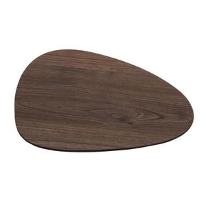 Teardrop <b>Shape</b> Chopping Board Dark Brown Natural Wooden Handmade Cutting <b>Block</b> Dishwasher Safe Chopper <b>Block</b> Oval Design - Product Image 1
