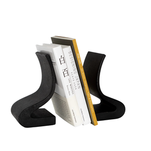 Top Quality <b>Stainless</b> <b>Steel</b> <b>Ball</b> Bookends Geometry Bookend Supports Stoppers Decorative Golden Book Ends For Home Office Shelves - Product Image 5