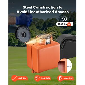 Lucchetto di sicurezza Demco da 2 2 5/16 pollici con testa in ghisa e 3 chiavi per gancio di traino e sicurezza catena - Product Image 3