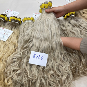 Ready To Ship Vietnamese Human Hair Natural Wavy Bulk Extensions Double Drawn Hot Color - Product Image 2