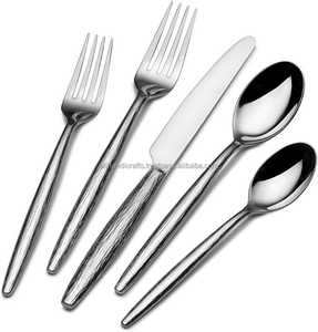 Ensemble de couverts en acier inoxydable 18/10 personnalisé OEM, ensemble de couverts de qualité commerciale à étiquette privée pour les importateurs et les détaillants mondiaux - Product Image 4