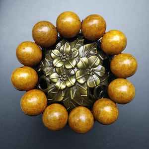 Pulsera de Cuentas de Madera Hecha a Mano, Ecológica y Moderna, para Hombre y Mujer, con Dijes Finos y Bendiciones, Elegantes Brazaletes - Product Image 4