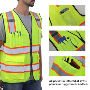 เสื้อกั๊กนิรภัยรุ่นล่าสุดปี 2026 ระบายอากาศได้ดี ขนาดสั่งทำได้ เนื้อผ้าโพลีเอสเตอร์เนื้อนุ่ม ปรับขนาดได้ - Product Image 3