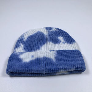 Hot Selling Custom Winter Sport Specialty Jacquard Dot Pattern Bows Unisex Cotton Tie Dye Knitted <b>Beach</b> Hats Beanies - Product Image 4