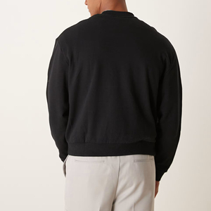 Sweat-shirt surdimensionné pour homme, personnalisé, brodé, en coton, respirant, sweat-shirts pour homme, OEM personnalisé - Product Image 3