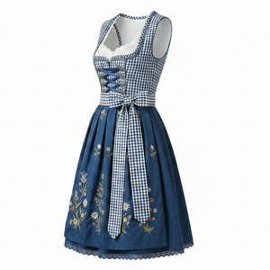Robe Dirndl Allemande Personnalisée de Qualité Supérieure, Costume Traditionnel Bavarois Brodé Exquis pour l'Oktoberfest, Vêtements Midi Traditionnels pour Femmes en Gros - Product Image 4