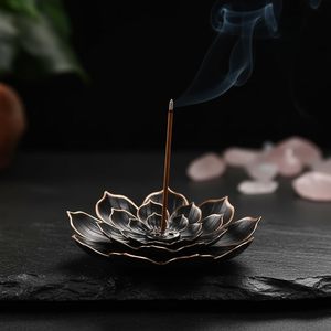 Lotus Shape <b>Incense</b> <b>Holder</b> with <b>Stick</b> Tray Detachable <b>Incense</b> Burner <b>for</b> Home Decor Meditation Yoga Relaxation - Product Image 2