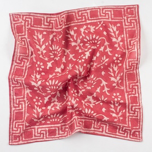 Pink Color Hand Made Blocks Printed Indian <b>Bandanas</b> for Women 100% Cotton Face Wrap Cover <b>Bandanas</b> - Product Image 6