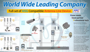 Amplificateur double compatible AISG pour montage sur tour AWS, alimentation CC traversante, 2110 2155 1710 1755 MHz, IP67, RF TMA - Product Image 6