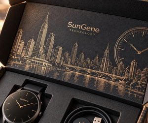 Kit de montre intelligente chronographe urbaine personnalisée, boîte d'expédition en carton ondulé imprimée - Product Image 3
