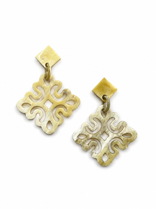 Aretes Colgantes Ovalados de Cuerno de Búfalo Natural con Diseño Geométrico, Ecológicos, de Comercio Justo, para Niños, Aniversarios y Compromisos - Product Image 1