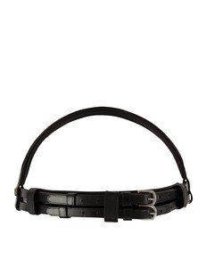 Bridon en cuir réglable pour cheval, laisse en corde durable, équipement équestre confortable pour l'entraînement, usage professionnel - Product Image 2