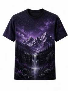 T-shirt graphique de basketball streetwear surdimensionné OEM ODM en coton délavé premium - Product Image 3