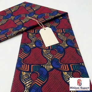 Tela Africana Premium Estampada en Cera 100% Algodón con Bordado Personalizado para Coser Atuendos Tradicionales al por Mayor Etiopía - Product Image 1