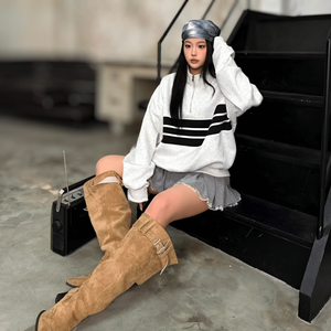 เสื้อฮู้ดดี้ผู้ชาย ผ้าโพลีเอสเตอร์ผสมคอตตอน ถักทอ ปักโลโก้ได้ตามต้องการ ทรงโอเวอร์ไซส์ แขนยาว มีซิป กันยับ น้ำหนัก 280-450 กรัม - Product Image 2