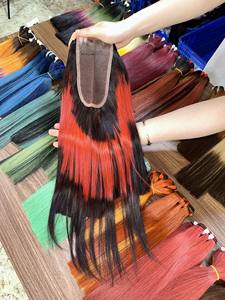 2024 Hot Trend Mix Couleur Bonestraight Bundles Cheveux Humains Vietnamiens Bruts pour Femmes Noires Modèle Féminin 1 - Product Image 3