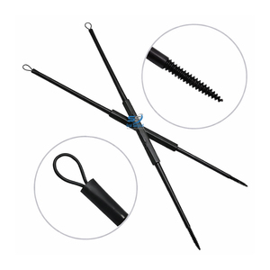 Sonda Jobson Horne con Punta Espiral Roscada y Cureta Fenestrada para Extracción de Cera de Oído, Instrumento Quirúrgico ENT de Acero Inoxidable - Product Image 1