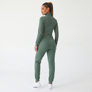 Conjunto de Sudadera con Capucha y Pantalones Deportivos con Logotipo Personalizado para Mujer, Conjunto de 2 Piezas, Chándal Deportivo para Mujer, Conjunto de Sudadera con Capucha 2026 - Product Image 3
