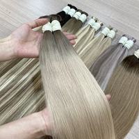 Extensions de cheveux humains Remy Grade en vrac, double épaisseur, lisses/bouclés, cheveux vietnamiens