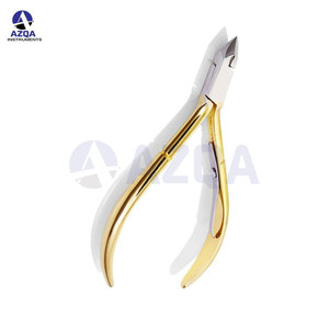 Coupe-ongles robuste en acier inoxydable plaqué or de haute qualité avec poignée lisse pour le soin des ongles incarnés – Vente en gros - Product Image 4
