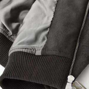 Sweat-shirt à capuche zippé pour homme, en molleton doux, orné de strass noirs, style décontracté, veste d'hiver - Product Image 3