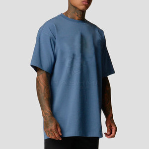 Camisetas Oversize de Moda Urbana para Hombre, Cómodas, de Corte Holgado, Transpirables, Estilo Gimnasio y Entrenamiento - Product Image 3