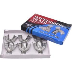 BAFA SURGICAL INSTRUMENTS BSI-CP-632 18Pcs/2Pcs Moldes de Impresión con Marco Recortado para Mandíbula Edéntula Dental FCB 135 Transparente - Product Image 5