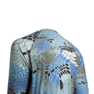 Camisa de Pesca de Manga Larga con Estampado por Sublimación, Secado Rápido, UPF 50, Transpirable, Impermeable, Antibacteriana, 100% Poliéster, Logotipo Frontal - Product Image 4