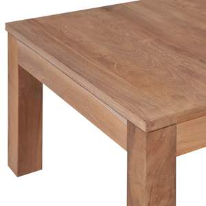 Table basse en bois de teck massif durable 23,6x23,6 pouces, beauté naturelle - Product Image 4