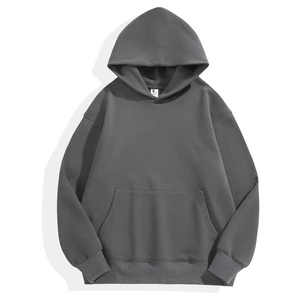 เสื้อฮู้ดผ้าฝ้ายสีสำหรับผู้ชายเสื้อฮู้ดสำหรับผู้ชายดีไซน์แบบที่ต้องการ - Product Image 2