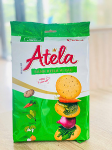 แครกเกอร์ผัก LIBRA ATELA 228 กรัม รสหัวหอมกรอบ ฮาลาล ขนมเพื่อสุขภาพ ผู้ผลิตเวียดนาม รับผลิตแบบ ODM OEM - Product Image 1