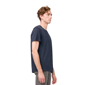 Camiseta de Hombre 100% Algodón, Diseño de Logotipo Personalizado, Antiarrugas, Cuello Redondo, Hombros Caídos, Estilo Urbano, Lisa - Product Image 5