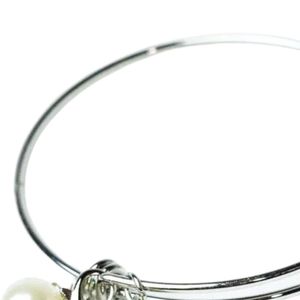 Alibaba Title – 145 Characters: AKA <b>Silver</b> <b>Wire</b> Bracelet with <b>Silver</b> Soror Charm Adjustable Bangle Elegant Women Wrist Jewelry - Product Image 3