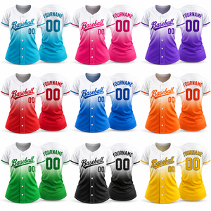 Custom Women Baseball Jersey Sublimated Ladies Team Shirt Personalized <b>Name</b> Number Logo Breathable Sportswear OEM Private <b>Label</b> - Product Image 2
