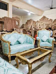 Muebles Antiguos de Lujo Hechos a Mano en Europa, Estilo Premium, con Detalles Intrincados y Ornamentados, Juego de Sofás de Diseño Clásico Real - Product Image 6
