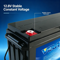 VELA VB120200 12.8V 200Ah Baterai Penyimpanan Energi Surya LiFePO4 Siklus Dalam Bersertifikasi CE 5000 Siklus