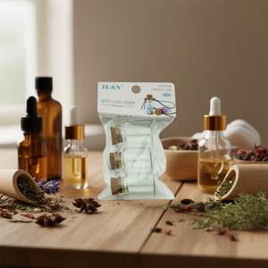 Bottiglia in Vetro ILAN con Tappo in Sughero 30mm X 40mm 15Ml per Oli Essenziali - Product Image 3