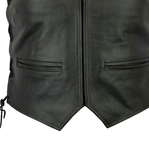 Nouveau style, gilet en cuir léger et respirant pour homme, idéal pour l'hiver, vente en gros, gilet en cuir sur mesure pour homme - Product Image 4