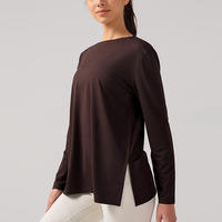 Tops Streetwear Oversize à Manches Longues pour Femmes, Impression Personnalisée, Été, 100% Coton, Prêts à Expédier, Prix d'Usine pour Acheteurs Américains