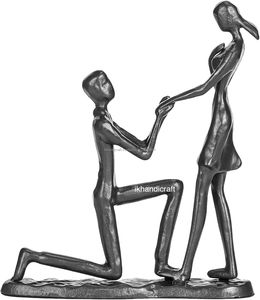 Los mejores regalos para parejas, escultura de pareja de aluminio hecha a mano, arte moderno para decoración del hogar, figuras románticas, colecciones Diva - Product Image 4