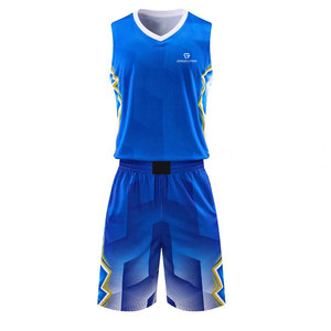 Uniforme de Baloncesto Transpirable y Ecológico de Secado Rápido, 100% Poliéster de Alta Calidad, Personalizado, MOQ Bajo - Product Image 1