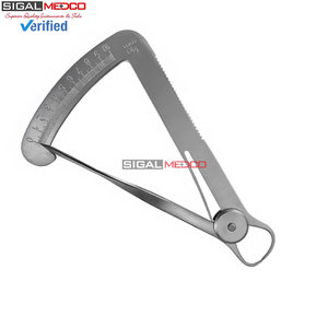 Jeu de calibres de mesure de couronnes de 4 pouces, outil de mesure de précision pour bijoux et dentisterie, en acier inoxydable, durable et précis - Product Image 5