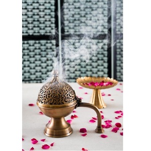 Quemador de incienso de metal con múltiples orificios para varillas de incienso, conos, aromaterapia, meditación, yoga y decoración del hogar - Product Image 1