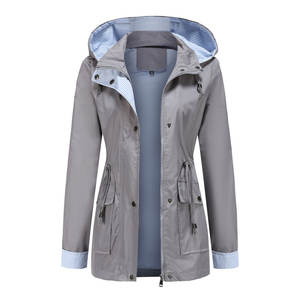 Chaqueta Impermeable para Mujer de Uso Exterior, MOQ Bajo, Marca Privada, Precio Económico al por Mayor, Diseño Personalizado - Product Image 1