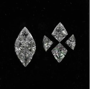 Diamants en forme de marquise et de cerf-volant, taille puzzle, couleur blanche, ensemble combiné pour la fabrication de bijoux fins - Product Image 6