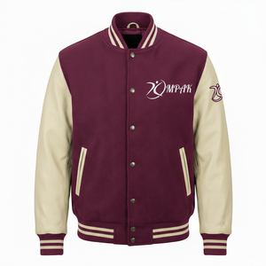 Trendy Winter Hooded Varsity <b>Jacket</b> Quilted Lining Chenille Letters Wholesale Professional American Style Front Polyester/Cotton - Product Image 1