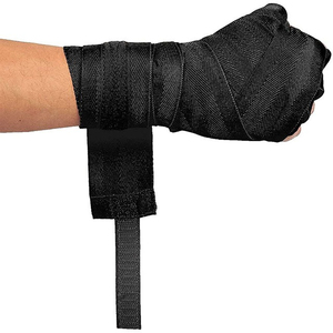 Bandages de boxe élastiques respirants personnalisables, unisexes, accessoires de sport et de gym, fabriqués en coton confortable, logo personnalisé - Product Image 1
